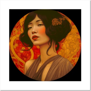 Art Deco Style Woman Posters and Art